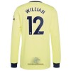 Officiële Voetbalshirt Arsenal Willian 12 Uit 2021-22 Lange Mouw - Heren